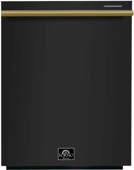 Forno Espresso Pozzo FDWBI806724BLK - 24 Inch Fully Integrated Built-In Dishwasher in Front View