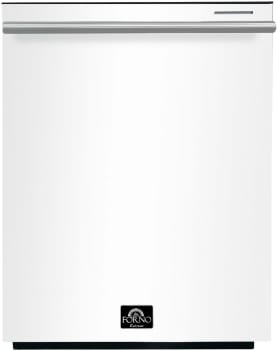 Forno Espresso Pozzo FDWBI806724WHT - 24 Inch Fully Integrated Built-In Dishwasher in Front View