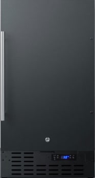 Summit FF1843B - 18" Undercounter Refrigerator with Black Door