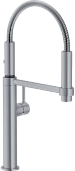 F Franke FF4480 Single Handle Satin Nickel Pulldown Kitchen Faucet