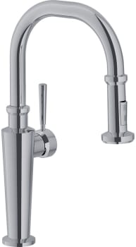 Franke Ff5270 Single Hole Pull Down Kitchen Faucet With Dual
