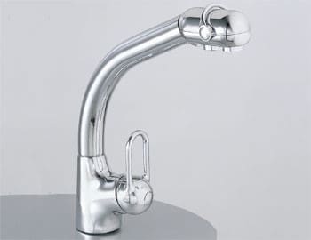 Franke Ff700 Arc Side Lever Pull Out Sprayer Faucet With Dual Aerators Polished Chrome