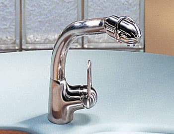 Franke Ff780 Arc Side Lever Pull Out Sprayer Faucet With Dual Aerators Stylox Satin Nickel