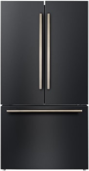 Forno FFFFD178336BLK - Rivello 36 Inch French Door Refrigerator in Black