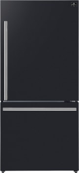 Forno Espresso - Milano FFFFD178531BLK - 31 Inch Freestanding Bottom Freezer Refrigerator in Front View