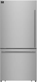 Forno Espresso - Milano FFFFD178631S - 31 Inch Freestanding Bottom Mount Refrigerator in Front View