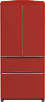 Forno FFFFD179133RED - Luigi 33 Inch Freestanding 4-Door French Door Refrigerator in Front View
