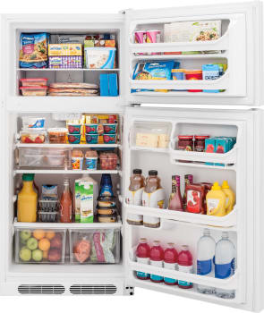 Frigidaire FFHT1521QW 28 Inch Top-Freezer Refrigerator with 14.6 cu. ft ...