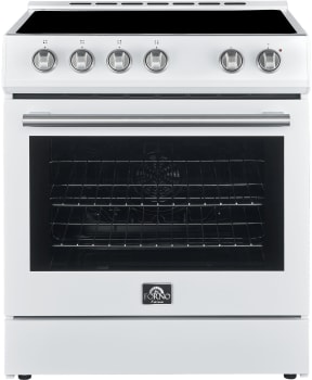 Forno Leonardo Espresso FFSEL602230WHT - 30 Inch Slide-In Electric Range in Front View