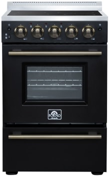 Forno Loiano FFSEL606924BLK - Loiano 24-Inch Freestanding Electric Range