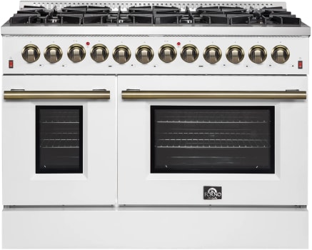 Forno Galiano FFSGS615648WHT - Galiano 48-inch Dual Fuel Range in Front View