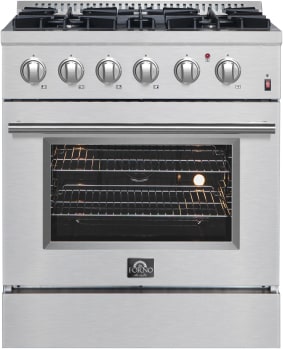 Forno Marco FFSGS619730 - Marco 30-inch Dual Fuel Range Stainless Steel in Front View