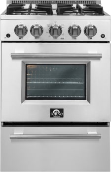 Forno Breno FFSGS627224 - Breno 24 Inch Freestanding Gas Range in Front View