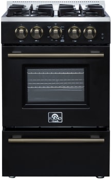 Forno Breno FFSGS627224BLK - Breno 24" 2.3 cu. ft. Freestanding Gas Range
