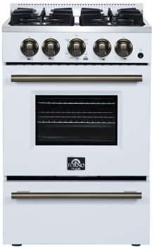 Forno Breno FFSGS627224WHT - Breno 24" 2.3 cu. ft Freestanding Gas Range