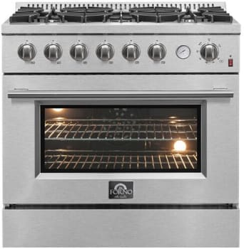Forno Alta Qualita Marco FFSGS627736 - Marco 36 Inch Freestanding Gas Range in Front View