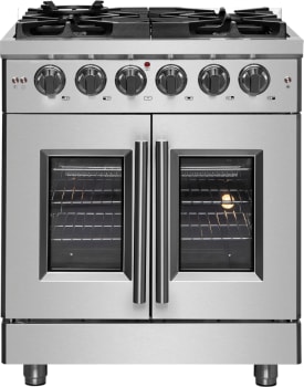 Forno FFSGS632530 30 Inch Freestanding French Door Dual Fuel Range