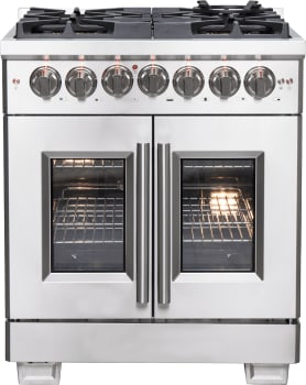 Forno Capriasca French Door Dual Fuel Range - Thumbnail 2