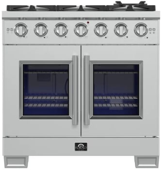 Forno Capriasca FFSGS646036 - Capriasca 36-Inch Freestanding French Door Gas Range