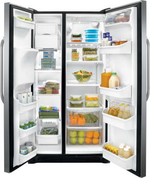 Frigidaire FFSS2614QS 36 Inch Side-by-Side Refrigerator with PureSource ...