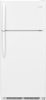 Frigidaire FFTR1821TW 30 Inch Top Freezer Refrigerator with 18 cu. ft. Capacity Adjustable Glass Shelves Store More Drawers Store More Gallon Shelf 1 2 Width Deli Drawer Clear Dairy Bin Reversible Doo...