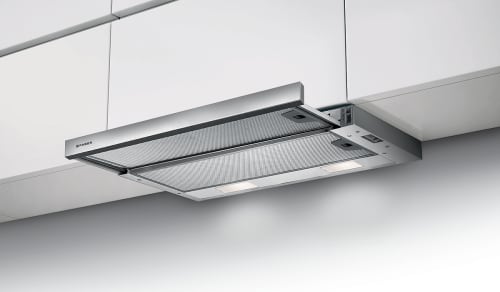 Faber FLEX24SS300 Under Cabinet Range Hood with 3-Speed, 300 CFM Blower,  Slide Control, Dishwasher Safe Mesh Filter, LED Lighting, Stainless Steel  Front, Easy Snap Installation, and ADA Compliant: 24 Inch