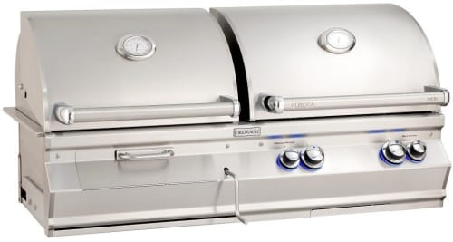Fire Magic Aurora A830I A830I8LAPCB - 46-Inch Built-In Gas &amp; Charcoal Combo Grill With Rotisserie, Infrared Burner And Analog Thermometer