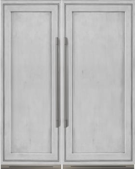Fulgor Milano 700 Series FMREFR02 - Side-by-Side Panel Ready Refrigerator and Freezer Set