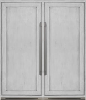 Fulgor Milano 700 Series FMREFR10 - Side-by-Side Panel Ready Refrigerator and Freezer Set