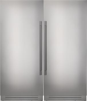 Fulgor Milano 700 Series FMREFR19 - Side-by-Side Stainless Steel Refrigerator and Freezer Set