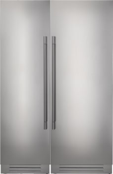 Fulgor Milano 700 Series FMREFR24 - Side-by-Side Stainless Steel Refrigerator and Freezer Set