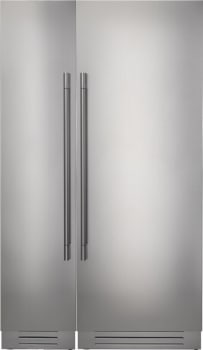 Fulgor Milano 700 Series FMREFR25 - Side-by-Side Stainless Steel Refrigerator and Freezer Set
