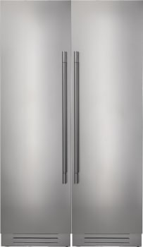 Fulgor Milano 700 Series FMREFR26 - Side-by-Side Stainless Steel Refrigerator and Freezer Set