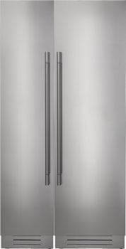Fulgor Milano 700 Series FMREFR27 - Side-by-Side Stainless Steel Refrigerator and Freezer Set