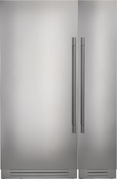 Fulgor Milano 700 Series FMREFR31 - Side-by-Side Stainless Steel Refrigerator and Freezer Set