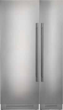 Fulgor Milano 700 Series FMREFR34 - Side-by-Side Stainless Steel Refrigerator and Freezer Set