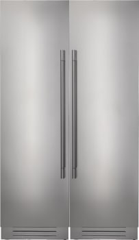 Fulgor Milano 700 Series FMREFR35 - Side-by-Side Stainless Steel Refrigerator and Freezer Set