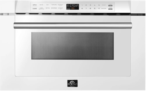 Forno Capoliveri FMWDR300024WHT - 24 Inch Built-In Microwave Drawer in Front View