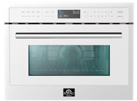 Forno Oliena FMWDR309330WHT - 30 Inch Built-In Microwave Convection Oven in Front View