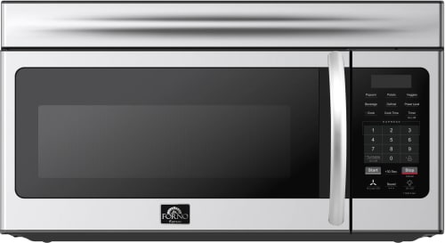 Forno Scalo FOTR300730 - Scalo 30-Inch Over the Range Microwave, Stainless Steel – 1.6 cu.ft, 300 CFM Vent, Touch Control, LED Light