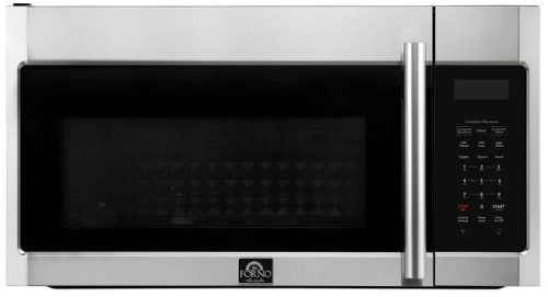 Forno Fornace FOTR303830 - Fornace 30-Inch Over the Range Convection Microwave, Stainless Steel – 1.5 cu. ft, 300 CFM Vent, Touch Control, LED Light