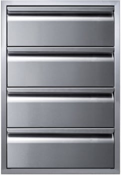 Memphis Grills VGC21DB4 - 21 Inch Quadruple Access Stainless Steel Drawer Stack with Soft Close