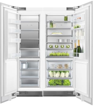 Fisher & Paykel FPREFFR8 - Side-by-Side Column Refrigerator & Freezer Set with 30 Inch Refrigerator and 24 Inch Freezer in Stainless Steel
