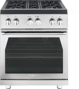 Forza FR304SE - 30 Inch Freestanding Professional Gas Range in Front View