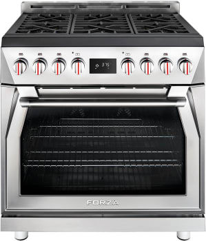 Forza FR366DF - 36 Inch Freestanding Professional Dual Fuel Range in Front View