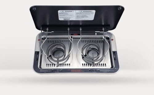 Kenyon B61149P - On-the-Go 2 Series 22 1/2 Inch Electric Coil Style Cooktop with 2 Elements