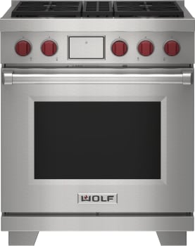 Wolf M Series DF30450SP - 30 Inch Freestanding Dual-Fuel Smart Range