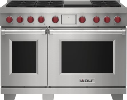 Wolf M Series DF48650GSP - 48" Dual Fuel Range - 6 Burners and Infrared Griddle