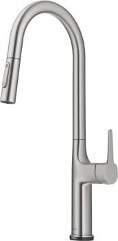 Kraus Oletto Series KTF3101SFS - Tall Modern Single-Handle Touch Kitchen Sink Faucet with Pull Down Sprayer in Spot Free Stainless Steel
