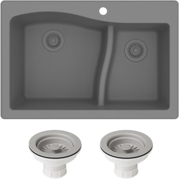 Kraus Quarza Series KGD442GREYPST1GR - Front